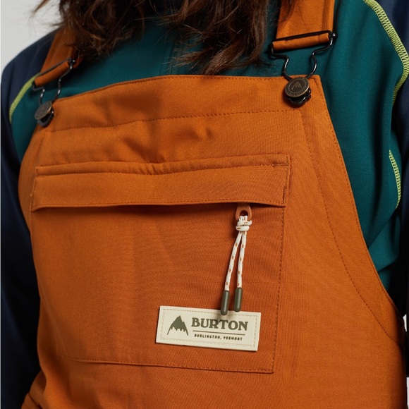 Burton Women's Avalon Bib Snowboarding Pant in True Penny XS - SOLD OUT - Picture 5 of 8